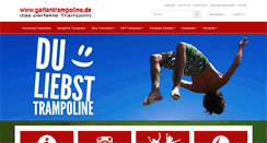 Desktop Screenshot of gartentrampoline.de